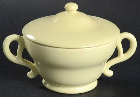El Patio Pale Yellow (Matte) Sugar Bowl & Lid