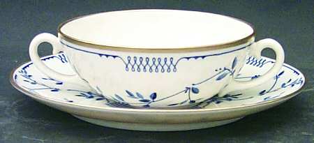 Elsinore Flat Cream Soup Bowl & Saucer Set