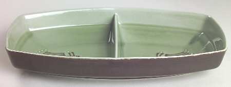 Emerald Isle 10" Oval Divided Vegetable Bowl