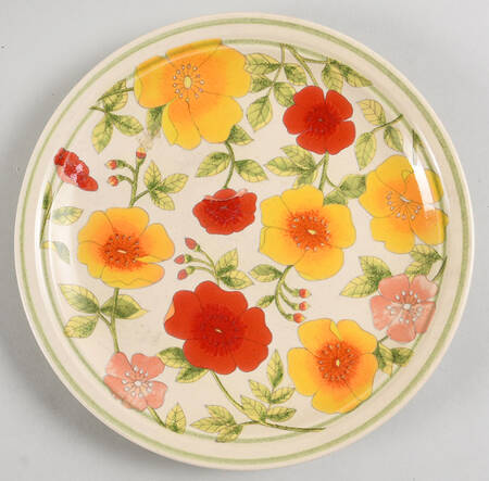 English Rock Rose Salad Plate