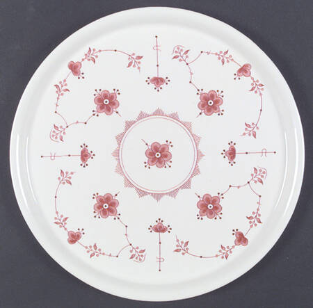 Erica Pink (White) Large Sandwich Tray