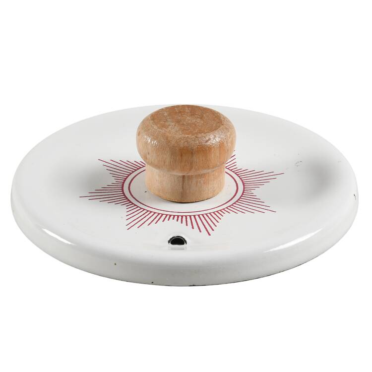 Erica Pink (White) Lid for Metal Kettle