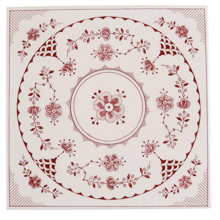 Erica Pink (White) Tea Tile