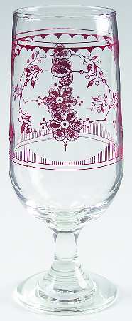 Erica Pink (White) 12 Oz Glassware Iced Tea