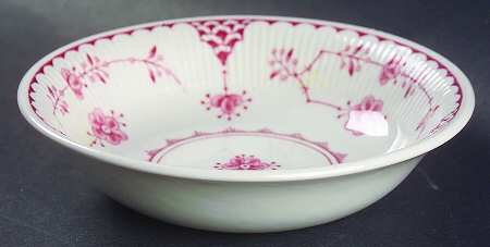 Erica Pink (White) Fruit/Dessert (Sauce) Bowl