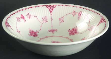 Erica Pink (White) Coupe Cereal Bowl