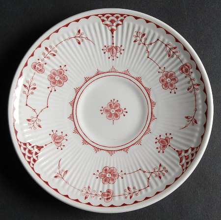 Erica Pink (White) Saucer