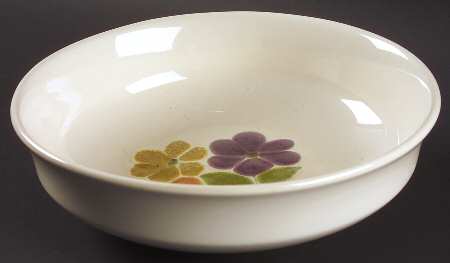 Floral (USA, Rim Shape) 9" Round Vegetable Bowl