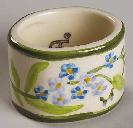 Forget Me Not Napkin Ring
