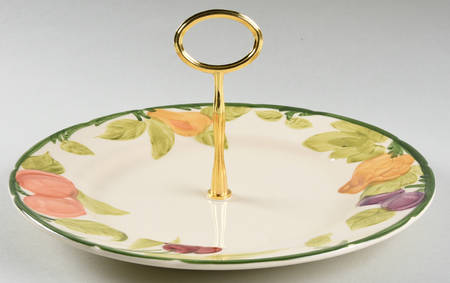 Fresh Fruit Round Serving Plate with Handle (DP)
