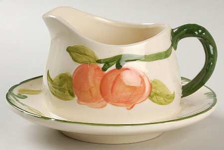 Fresh Fruit Gravy Boat with Attached Underplate