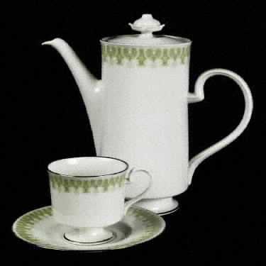 Footed Cup & Saucer Set