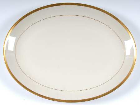 Gold Band (202 Encanto Coupe) 16" Oval Serving Platter