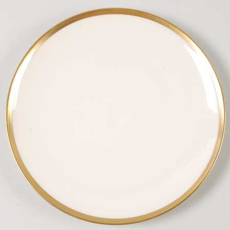 Gold Band (202 Encanto Coupe) Dessert Plate/Cream Soup Saucer for Footed Bowl