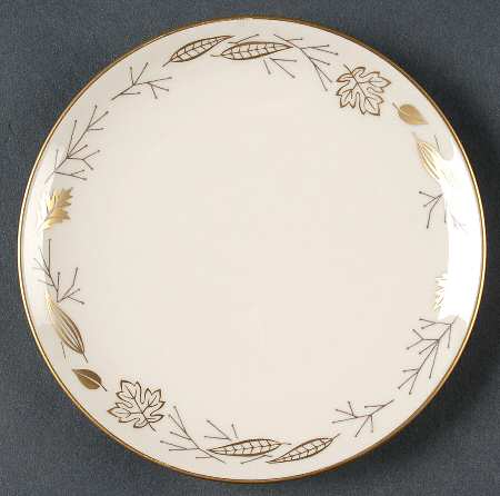 Gold Leaves Bread & Butter Plate