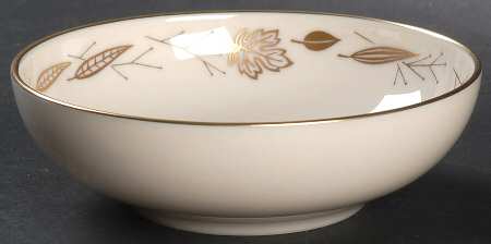 Gold Leaves Fruit/Dessert (Sauce) Bowl