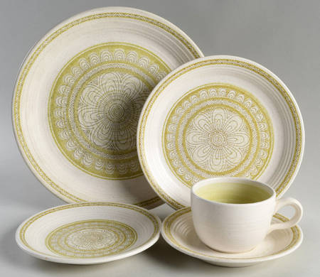 Hacienda Green 5 Piece Place Setting