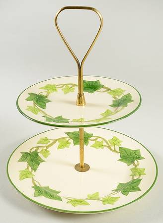 Ivy (American) 2-Tiered Serving Tray (Salad & Bread/Butter Plate)
