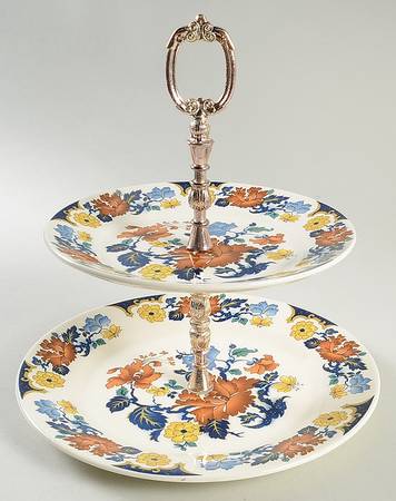 Kismet 2 Tiered Serving Tray (Dinner & Salad Plate)
