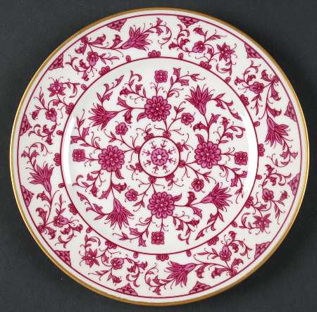 Lorraine Maroon Bread & Butter Plate