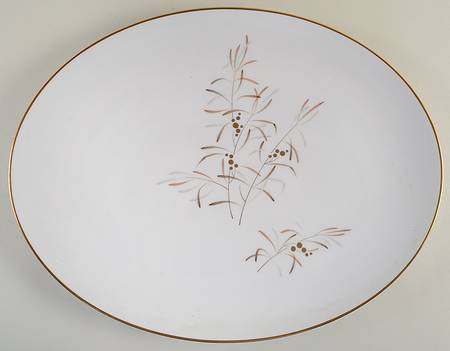 Malaya 15" Oval Serving Platter