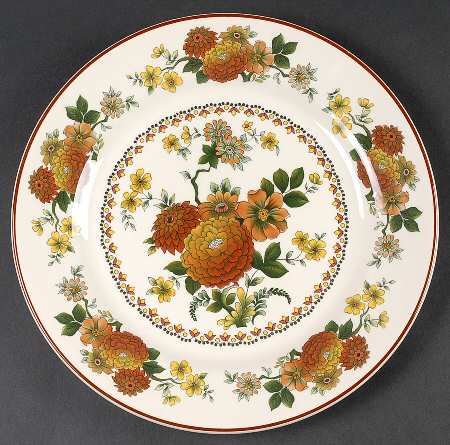 Mandalay (Rust &amp; Yellow Floral) by Franciscan