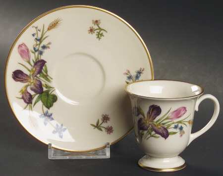 Mariposa Footed Demitasse Cup & Saucer Set by Franciscan