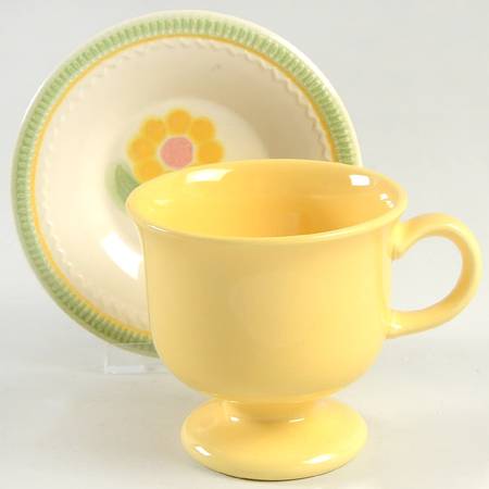 Maypole Footed Cup & Saucer Set
