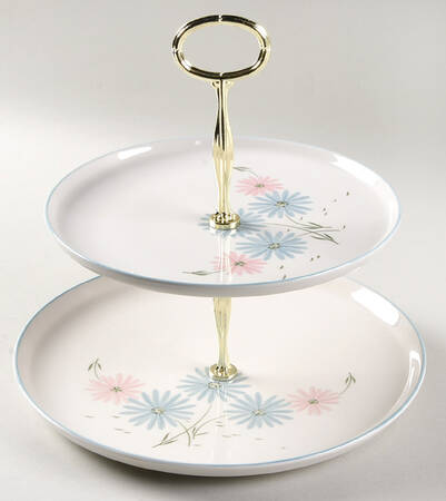 Maytime 6 5/8"-10"  2 Tiered Serving Tray (Dp, Sp) HC