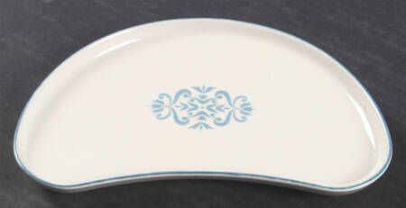Medallion Blue Crescent Salad Plate