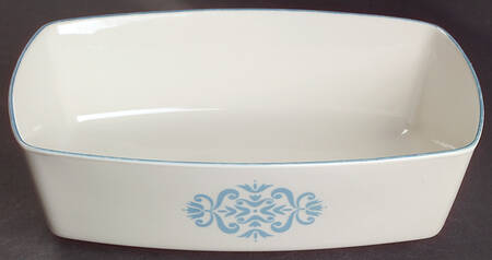 Medallion Blue 8" Oval Vegetable Bowl