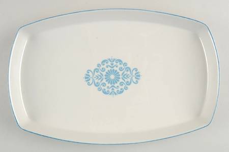 Medallion Blue 13" Oval Serving Platter