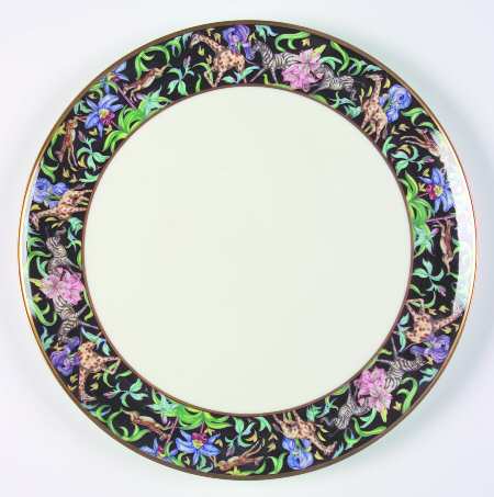 Menagerie Black Cake Plate