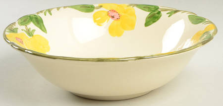 Meadow Rose 9" Round Vegetable Bowl