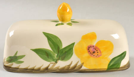 Meadow Rose Finial Top Lid for 1/4 Pound Covered Butter