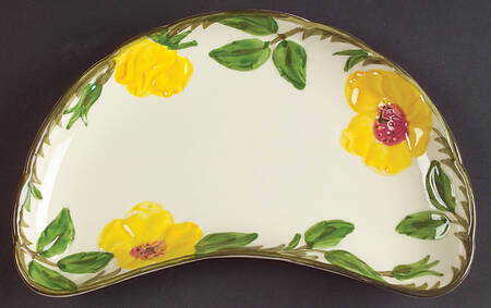 Meadow Rose Crescent Salad Plate