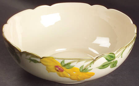 Meadow Rose 10" Large Salad Serving Bowl