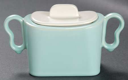 Metropolitan Aqua (Turquoise) Sugar Bowl & Lid