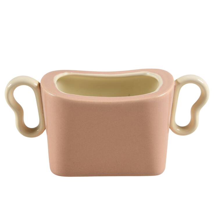 Metropolitan Coral Sugar Bowl No Lid