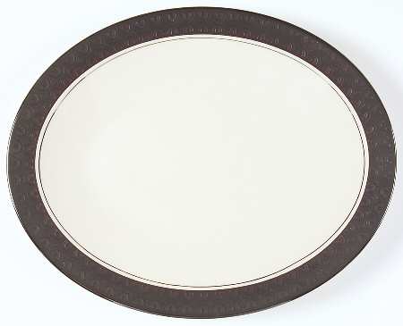 Midnight Mist 13" Oval Serving Platter