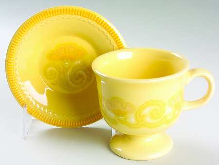 Mirasol Footed Cup & Saucer Set