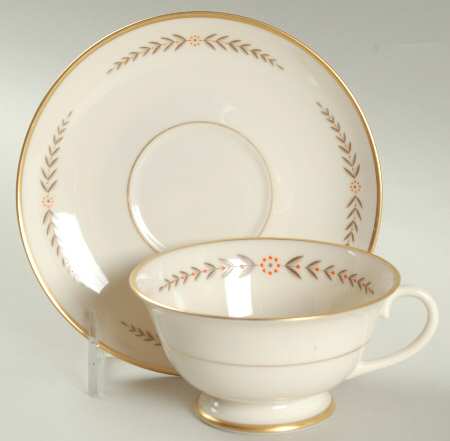 Mountain Laurel Footed Cup & Saucer Set