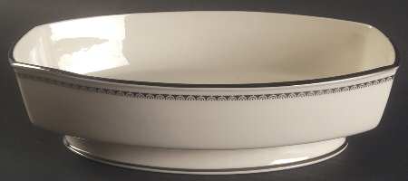 Nouvelle Ebony 9" Oval Vegetable Bowl