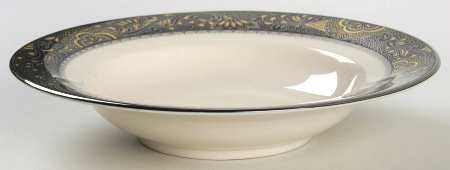 Nouvelle Ebony Rim Fruit/Dessert (Sauce) Bowl