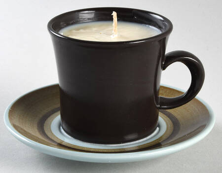 Nut Tree (USA) Scented Cup & Saucer Candle-Coffee  HC