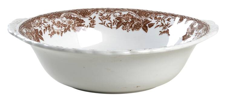 Olde England Brown 9" Round Vegetable Bowl