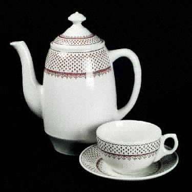 Orleans Flat Cup & Saucer Set