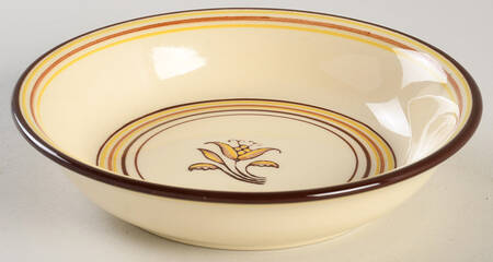 Padua Creme Brown Fruit/Dessert (Sauce) Bowl
