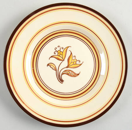 Padua Creme Brown Salad Plate