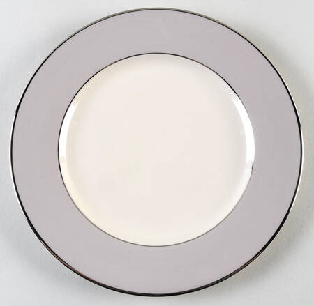 Palomar Grey (Platinum Trim) Luncheon Plate by Franciscan